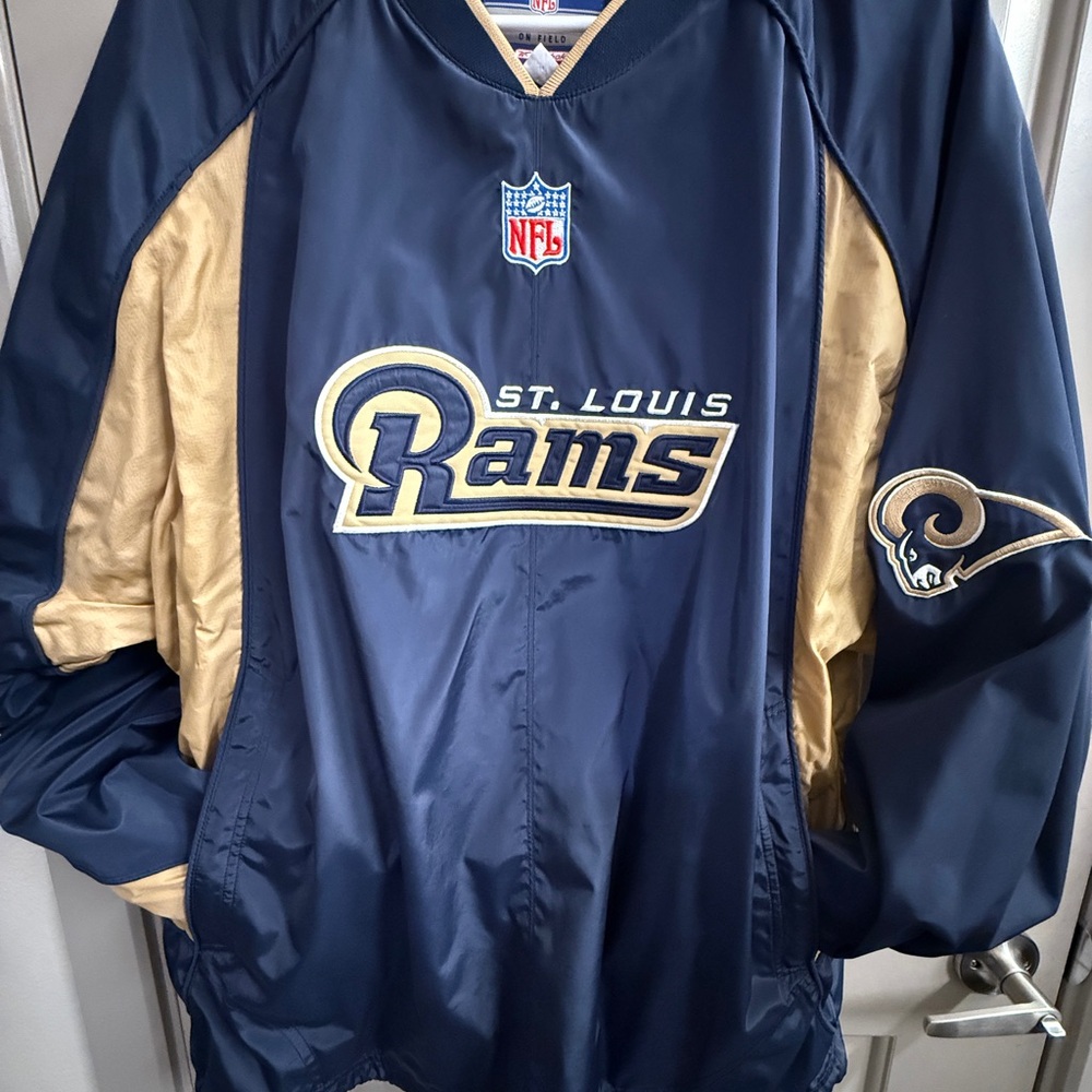 St. Louis Rams NFL Pullover V- Neck Windbreaker